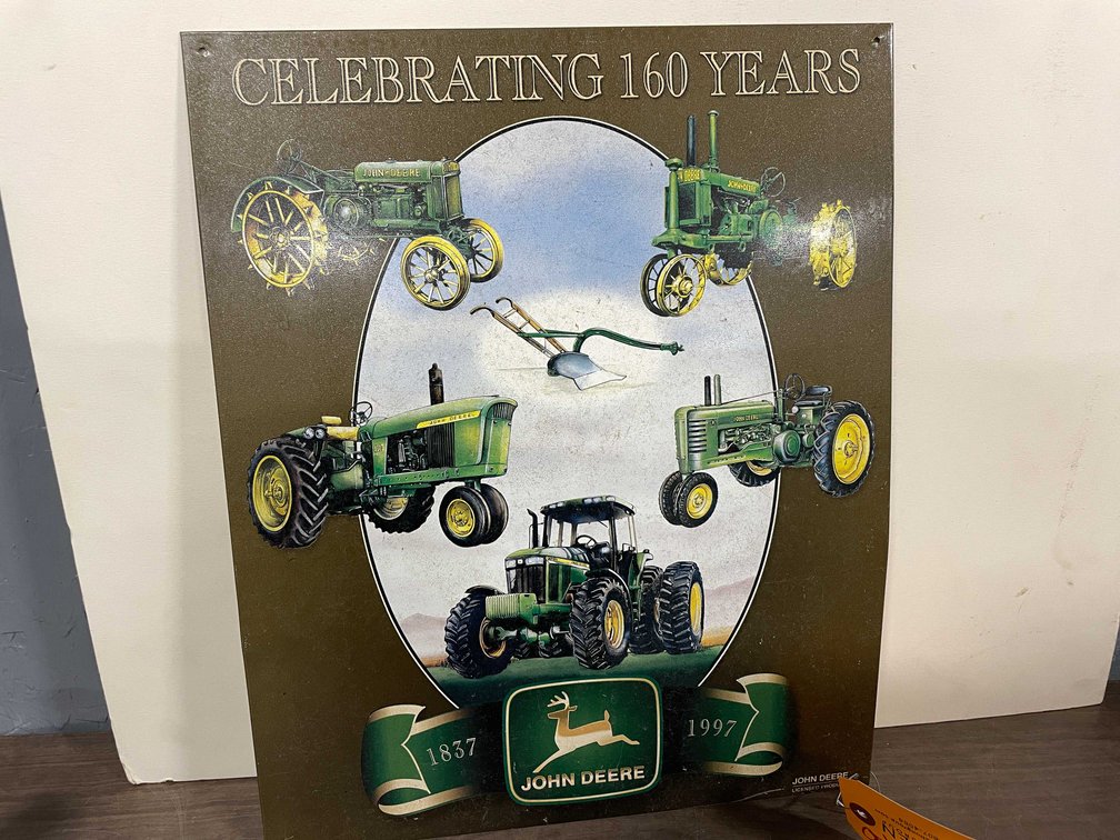 Vintage John Deere 160 Years Metal Sign (T5)