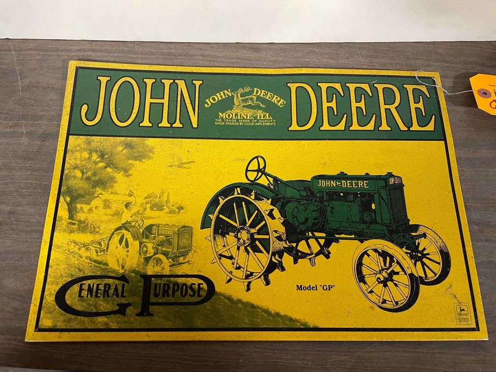 Vintage John Deere Model GP Tractor Metal Sign (T5)