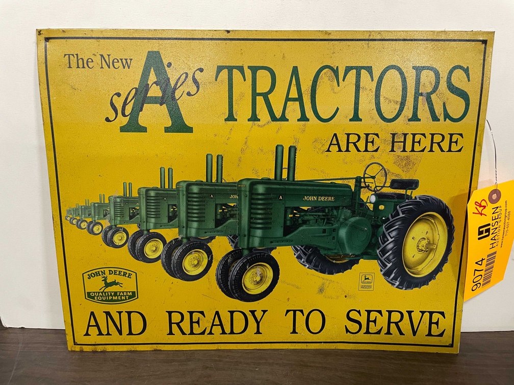 Vintage John Deere A Series Tractors Metal Sign (T5)