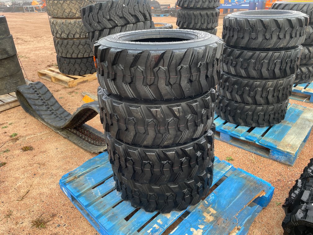 Set of (4) New 10-16.5 Skidsteer Tires