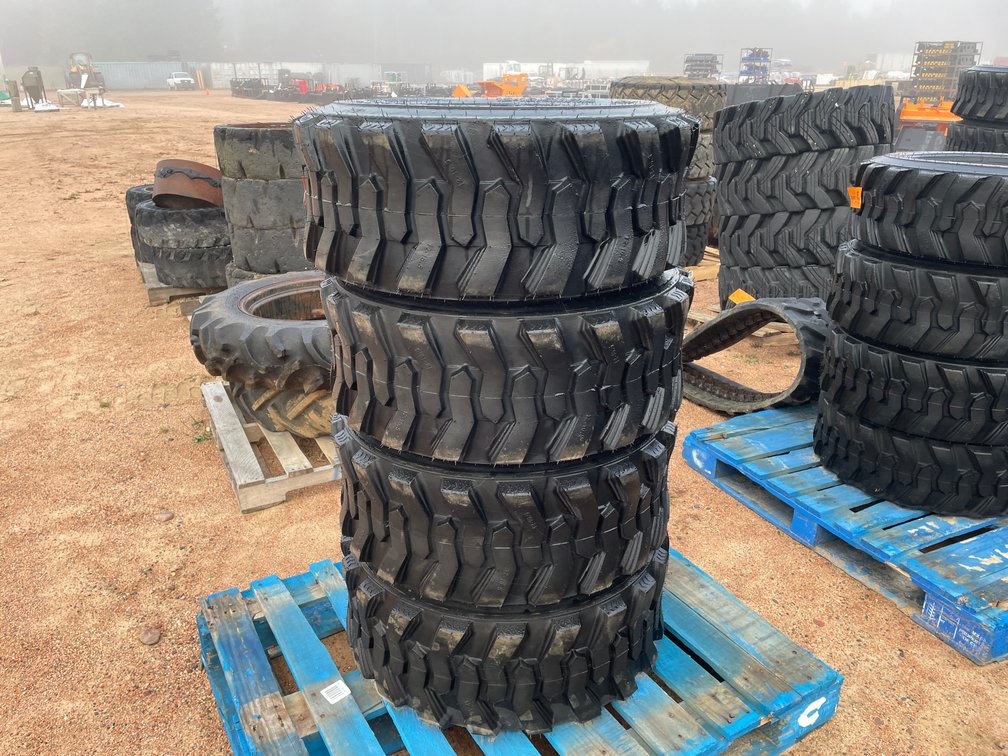 Set of (4) New 12-16.5 Skidsteer Tires