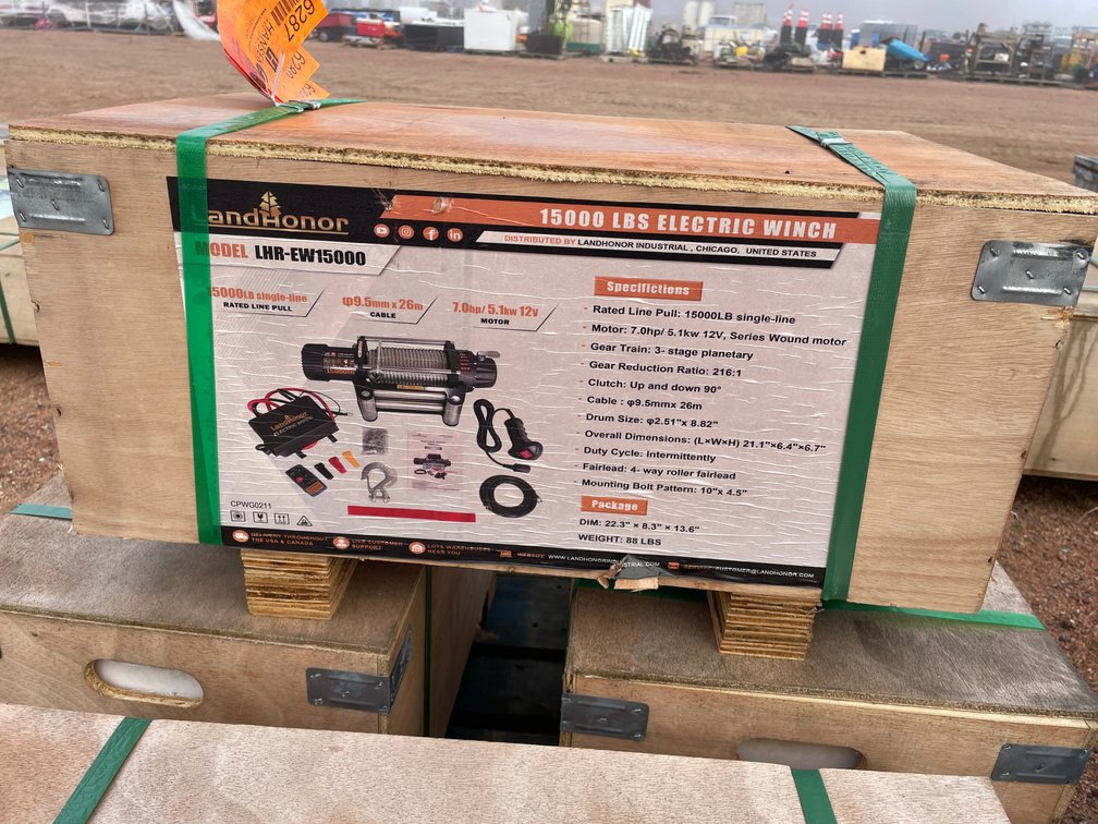 LandHonor 15,000 lb. 12V Electric Winch