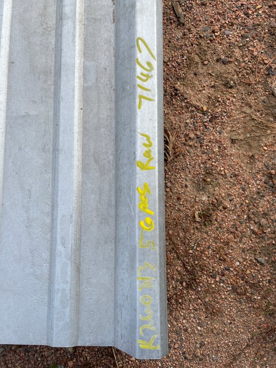 New KC 12' Galvalume R Panels