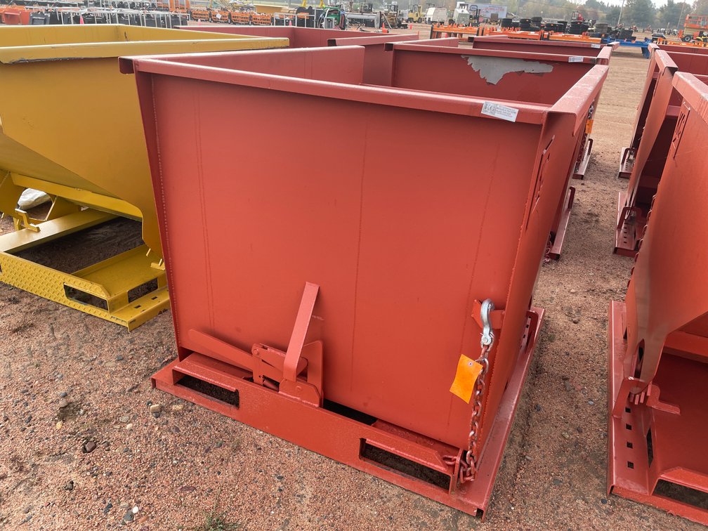 New KC 2.0 Cubic Yard Self Dumping Hopper with Fork Pockets