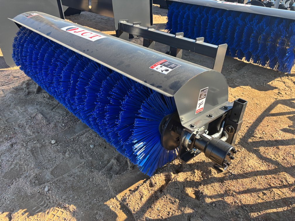 2026 JCT 84" Skid Steer Angle Broom Attachment