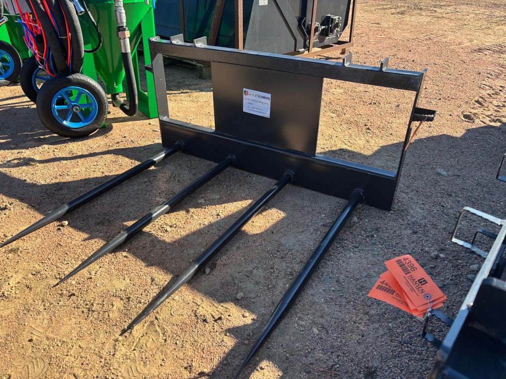 2026 JCT Skid Steer Bale Spear with Quadruple Tines