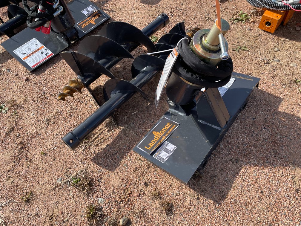 LandHonor Mini Skid Steer Auger Drive Attachment