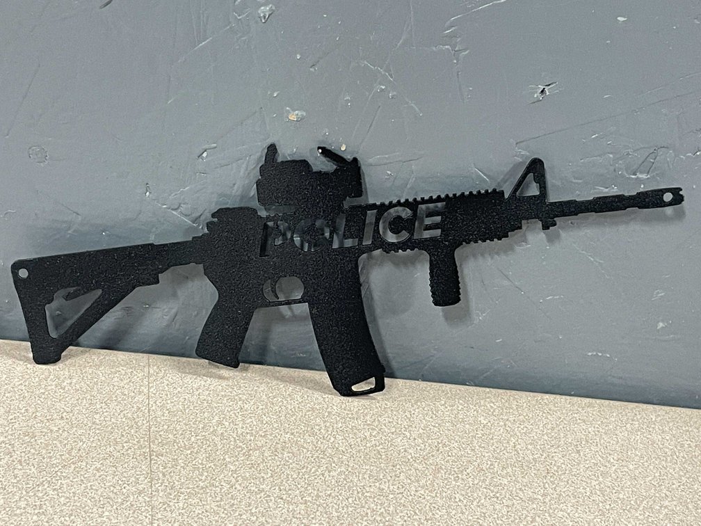 Rifle Metal Sign (T4)