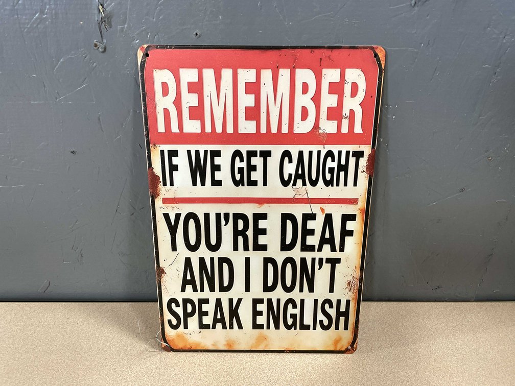 Collectible Metal Novelty Sign (T2)