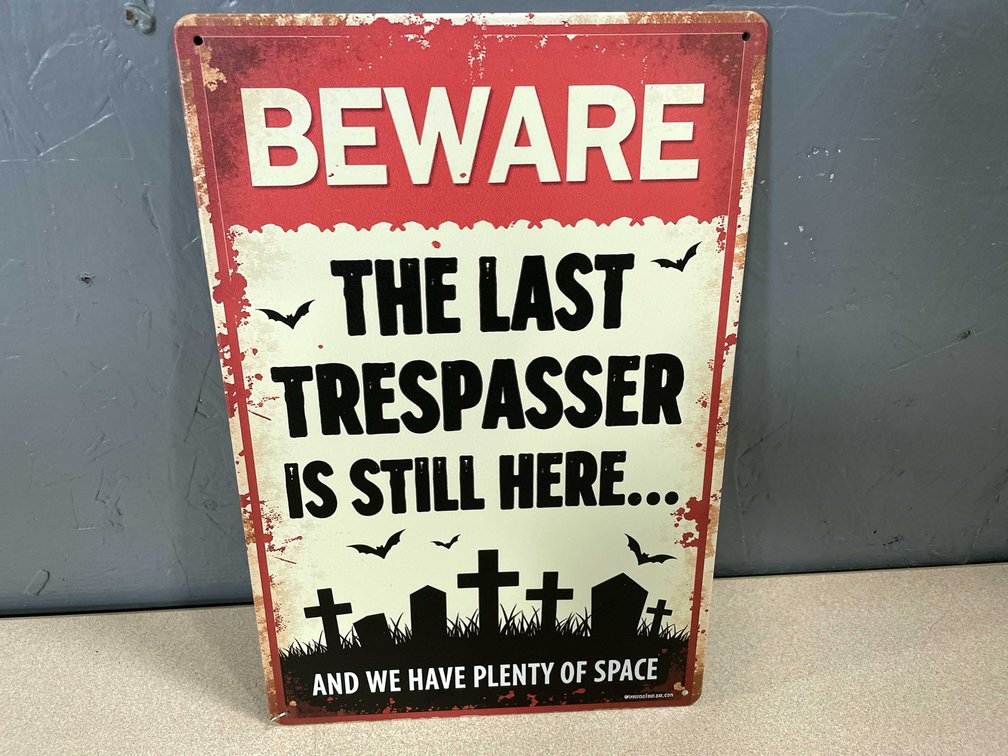 Collectible Metal Novelty Sign (T2)