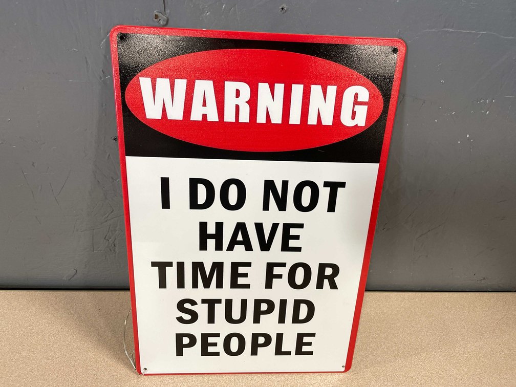 Collectible Metal Novelty Sign (T2)