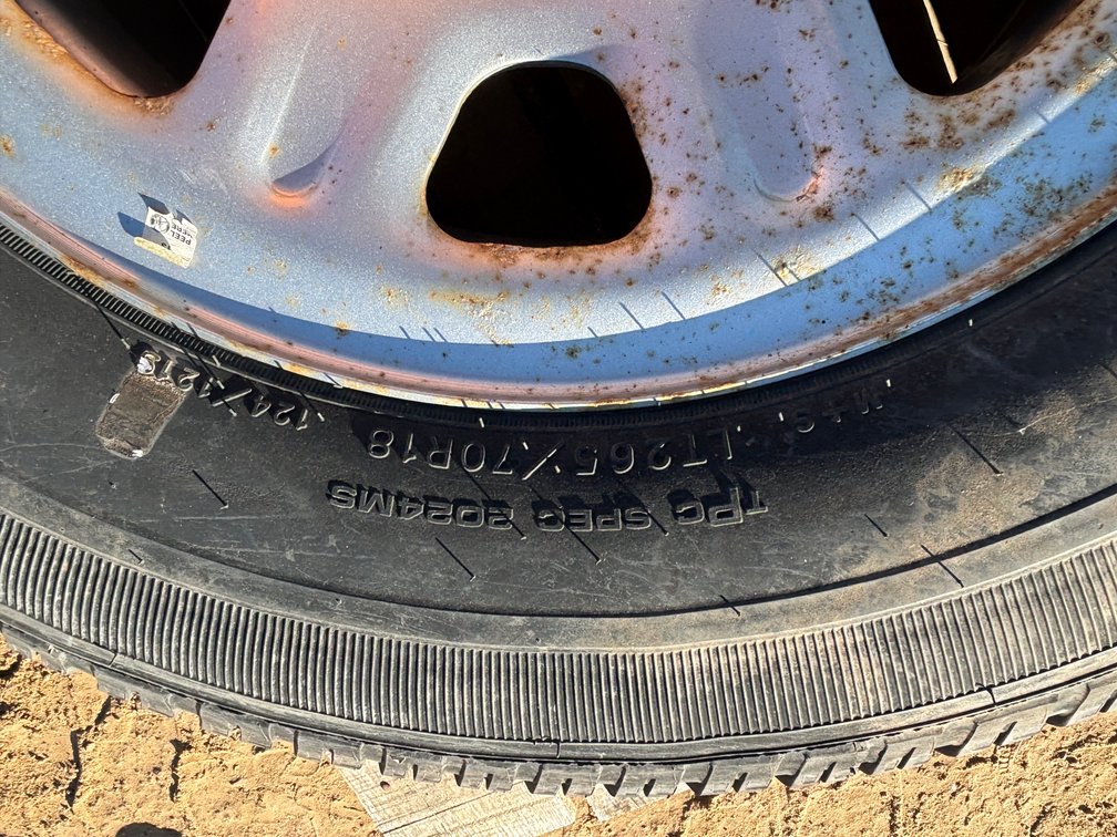 Goodyear LT265/70R18 Tire on Rim