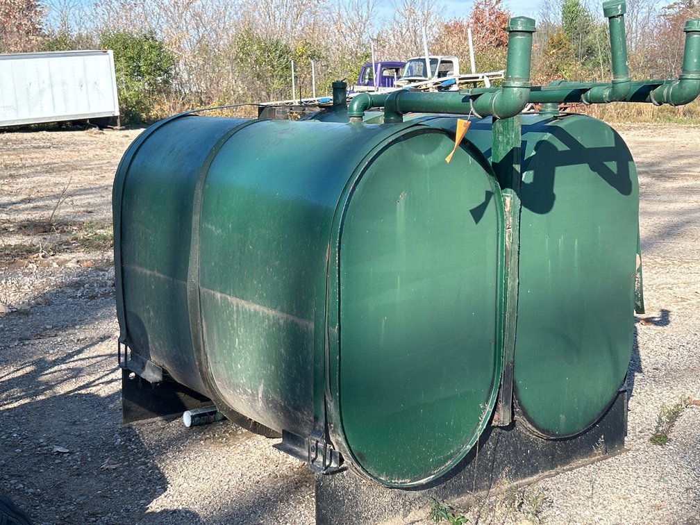 Green Steel Waste Oil Storage Tanks with Skid Base