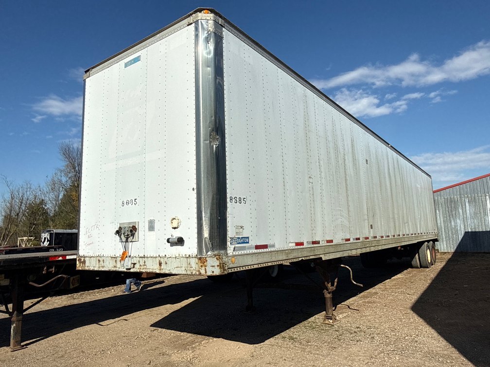 1993 Stoughton AVW-535T-S-C Dry Van Semi Trailer (No Title)