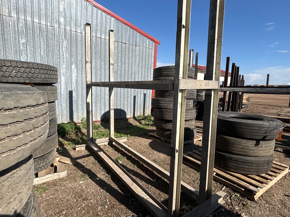 (1) Welded AluminumTire Storage Rack Frame