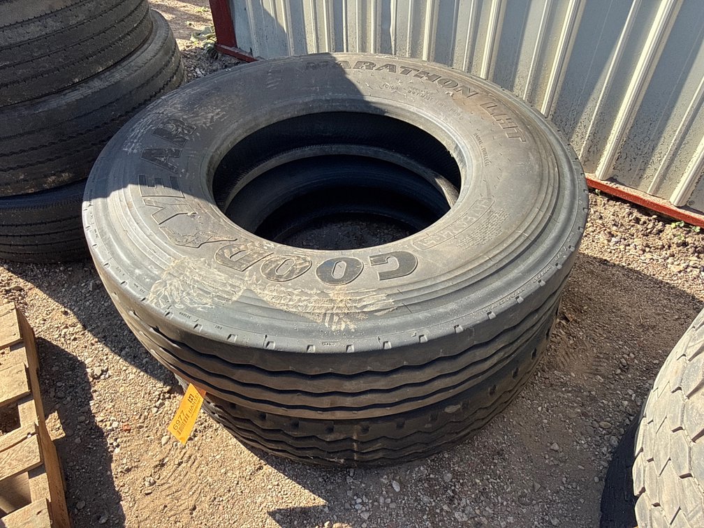 (2) Goodyear Marathon LHT 11R22.5 Commercial Truck Tires