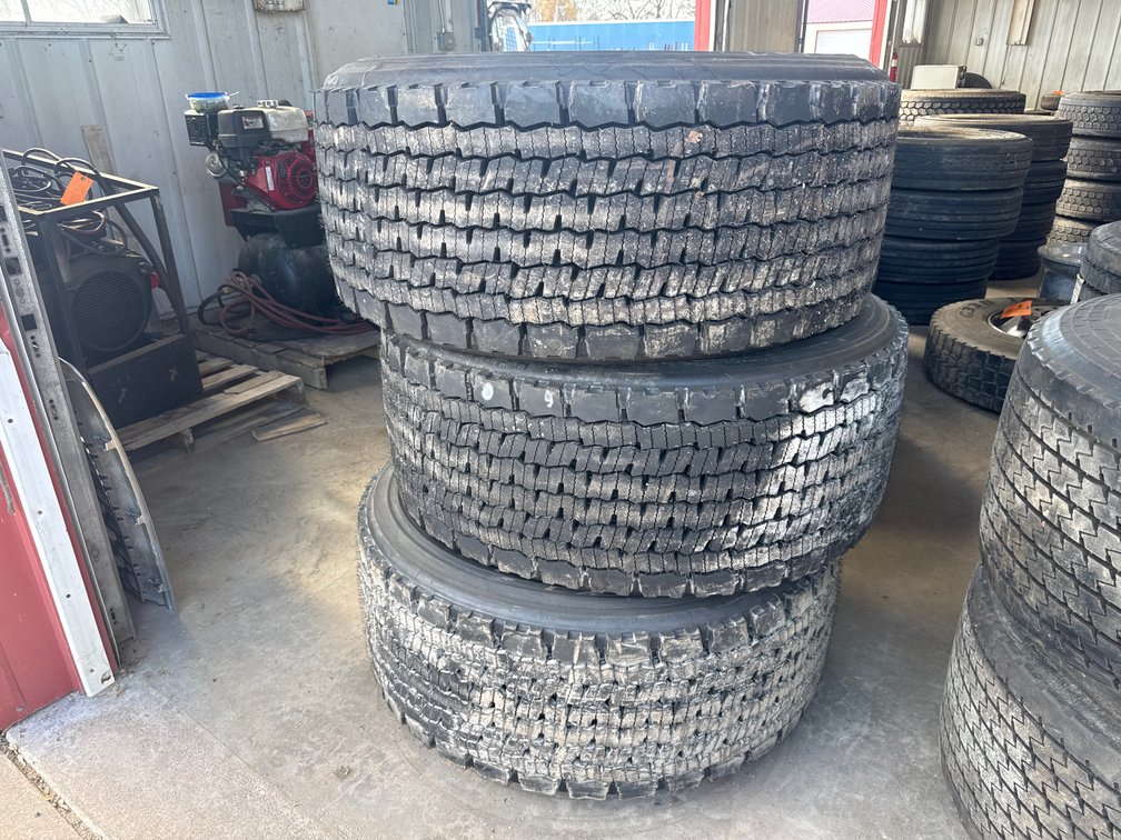 (3) Michelin X One 455/55R22.5 Commercial Truck Tires