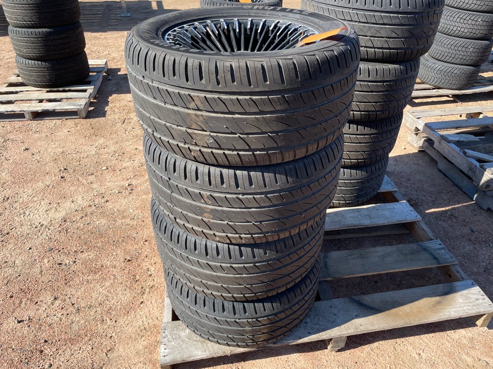 (4) Radial Street Tires for Golf Cart on Rims