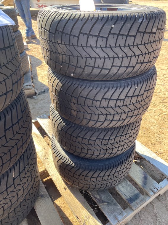 (4) Radial Street Tires for Golf Cart on Rims