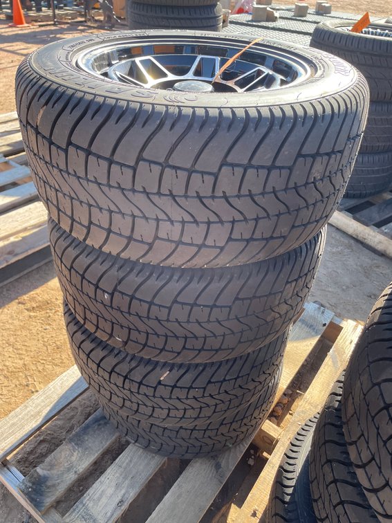 (4) Radial Street Tires for Golf Cart on Rims
