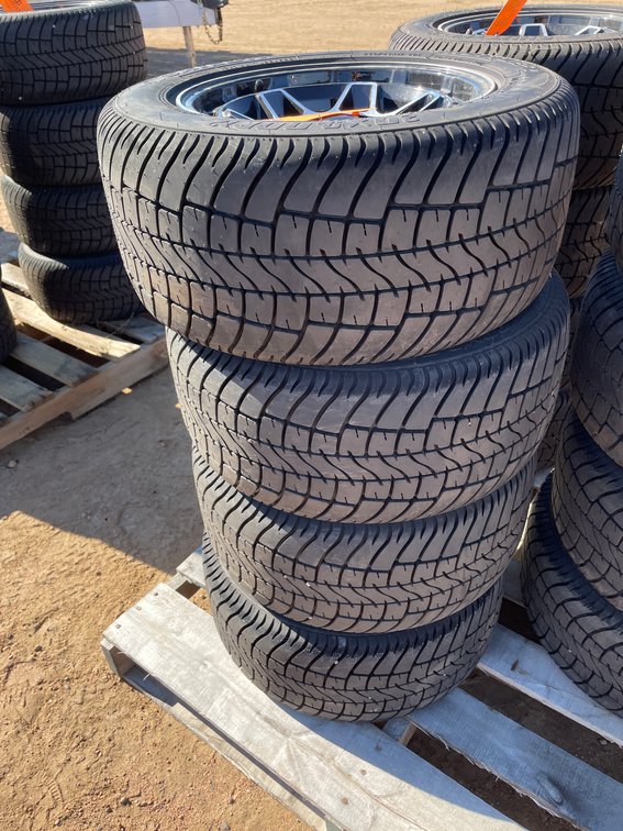 (4) Radial Street Tires for Golf Cart on Rims