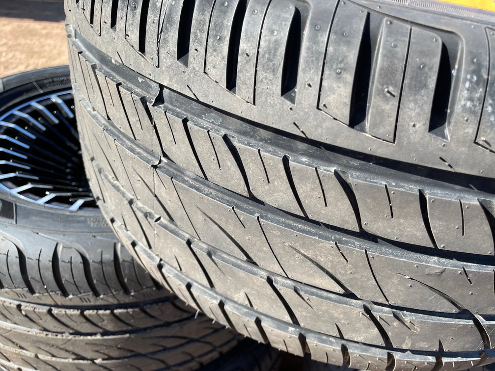 (5) Radial Street Tires for Golf Cart on Rims