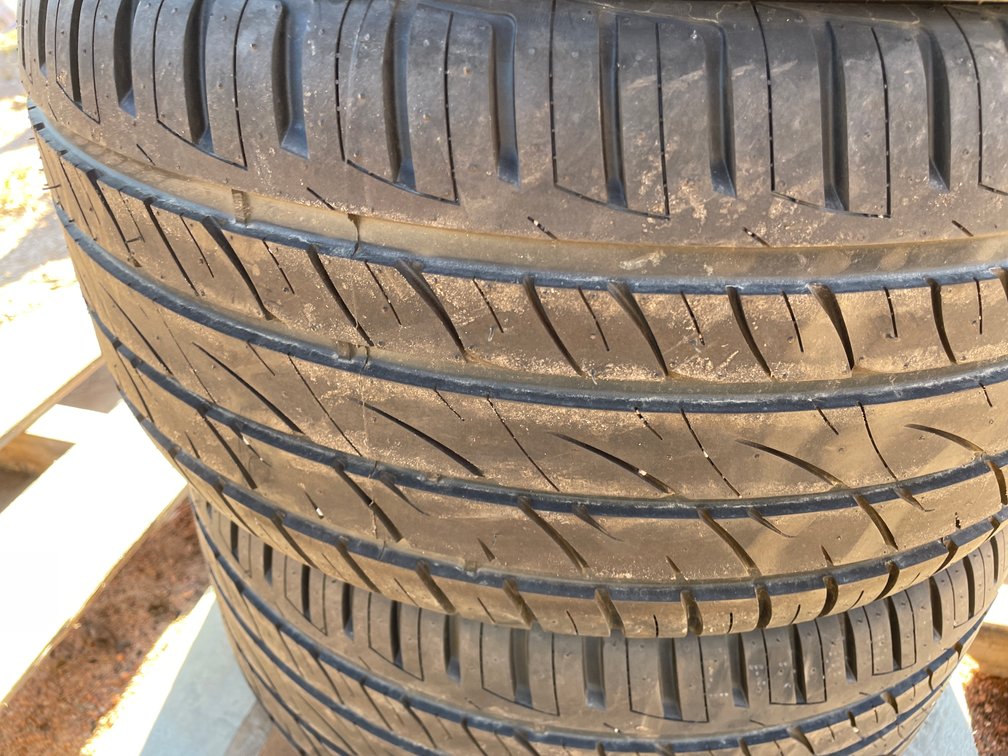 (3) Radial Street Tires for Golf Cart on Rims