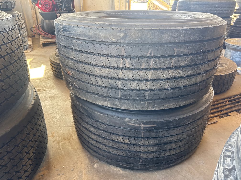 (2) Michelin Commercial Truck Tires