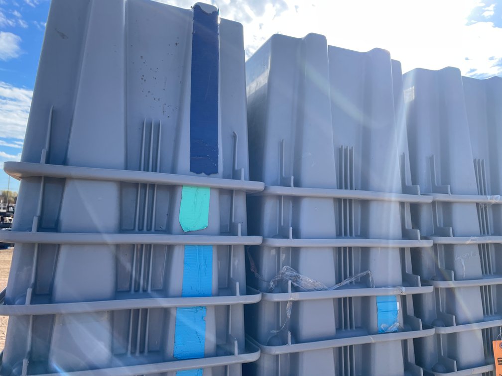 Large Quantity of Poly Stackable Bins