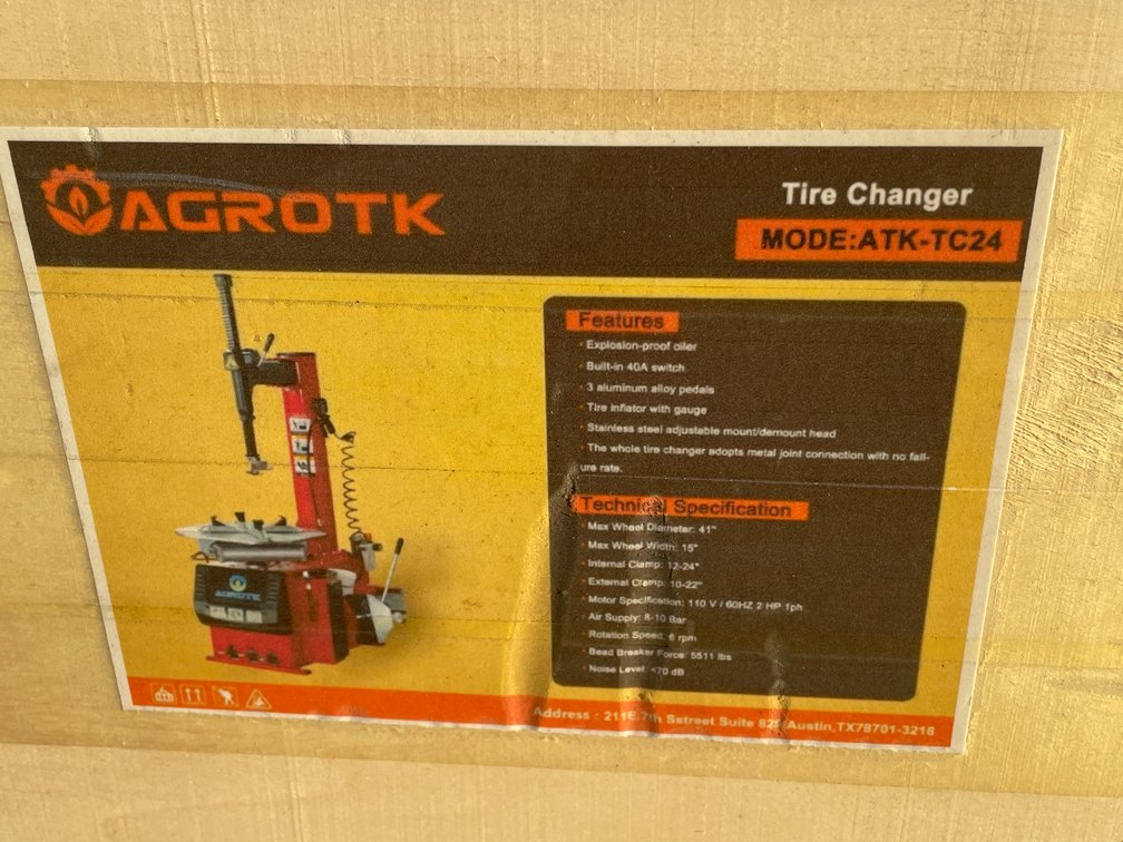 AGT ATK-TC24 Tire Changer