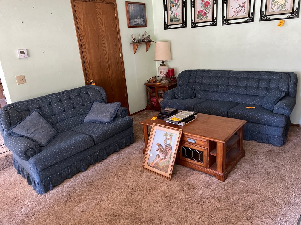 Living Room Couch and Matching Loveseat