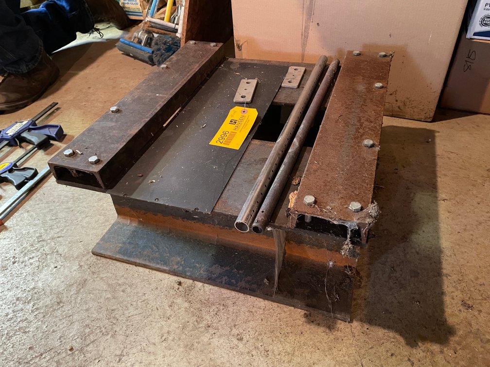 Metal I-Beams and C-Channel Bolted Together