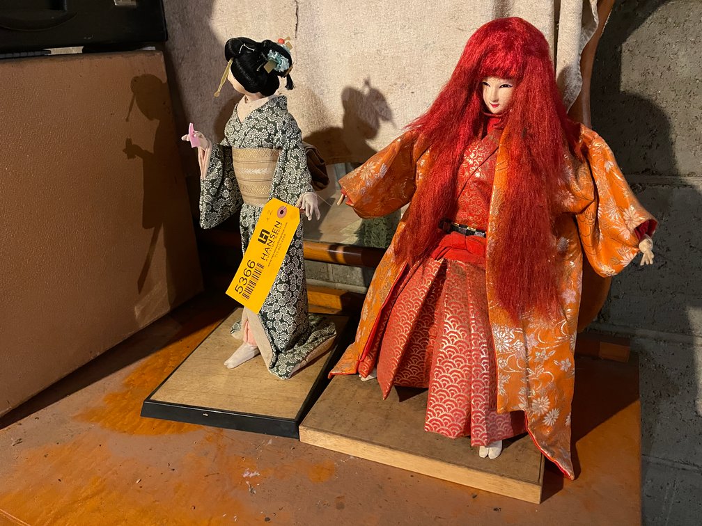 (2) Japanese Figurines