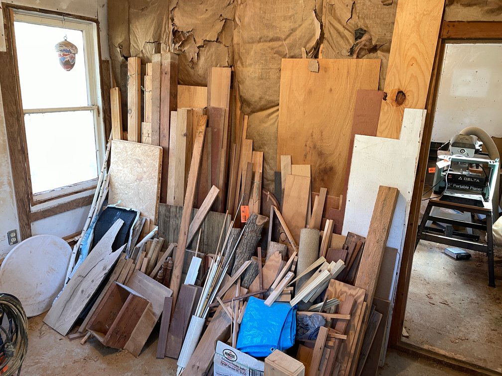 Assortment of Scrap Wood and Wood Working Cut-Offs