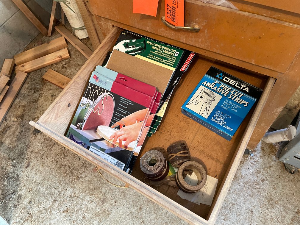 (2) Drawers of Assorted Sandpaper