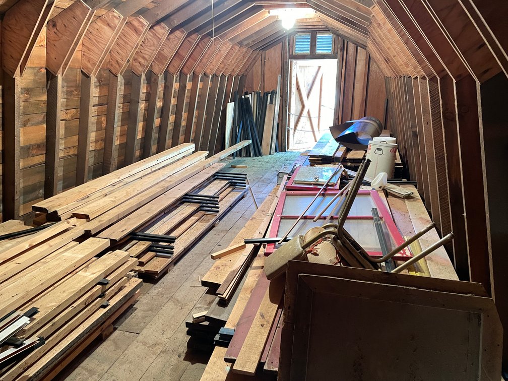 All Lumber in Attic