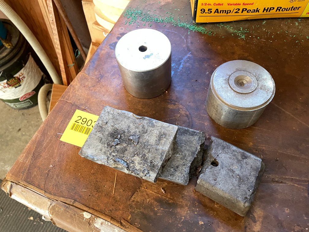 (2) Lead Ingots and Steel Counterweights