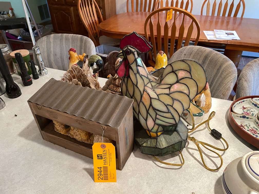 Assortment of Chicken Decorations