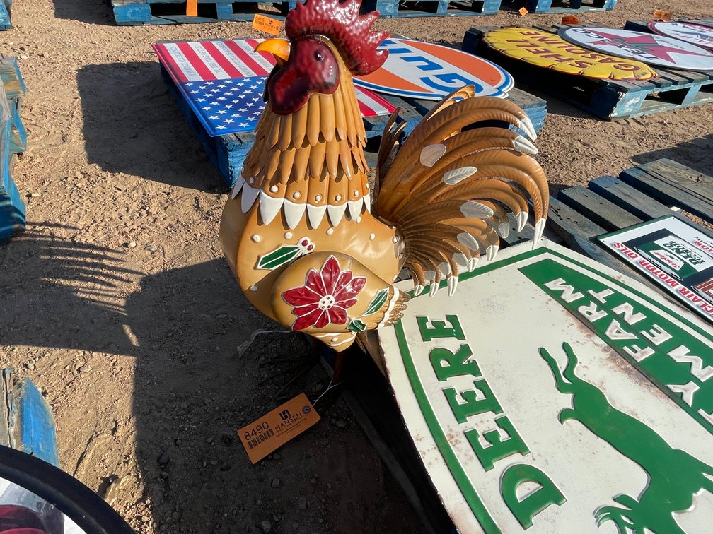 X-mas Metal Rooster