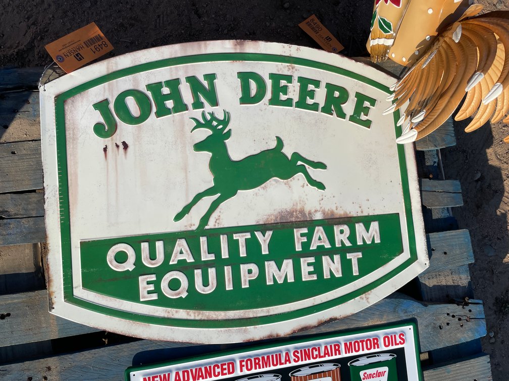 John Deere Metal Sign