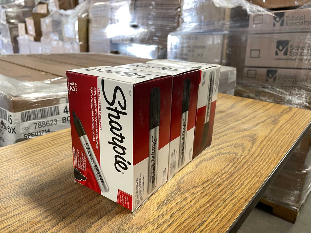 (3) Boxes of King Size Sharpie Markers (CW)