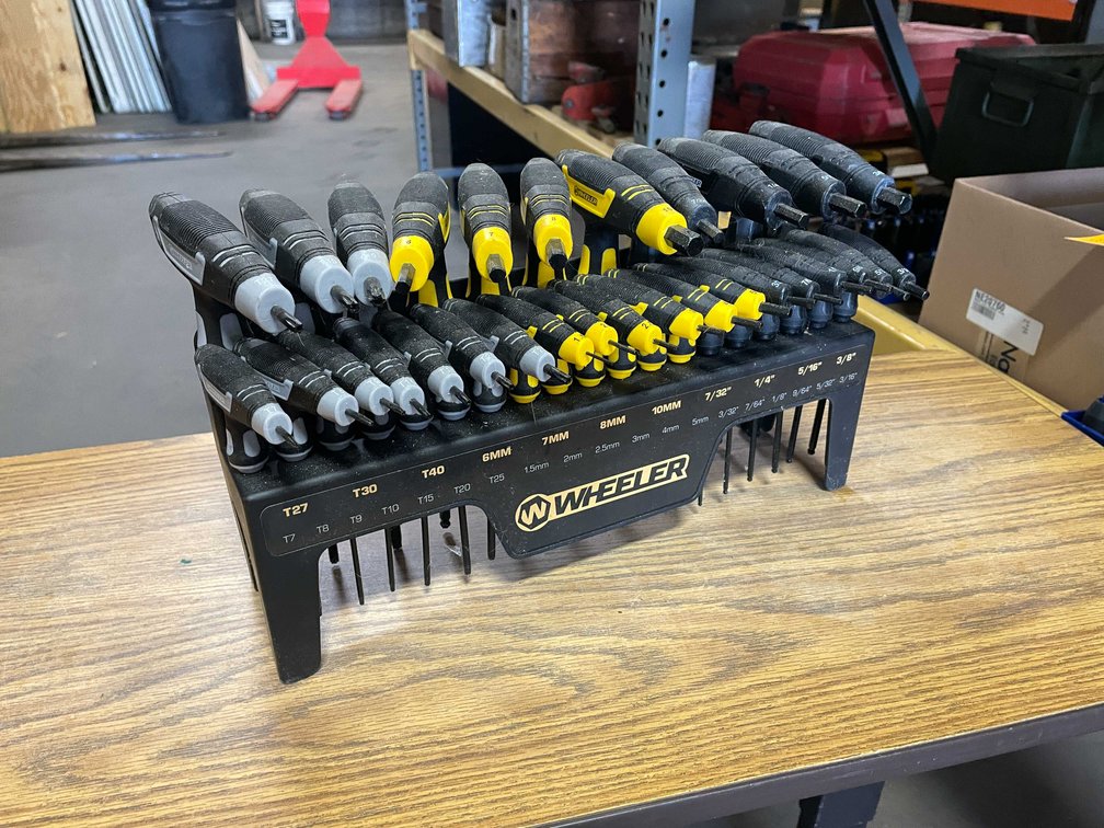 Wheeler Metric Hex and Torx T Handle Set (PR12)