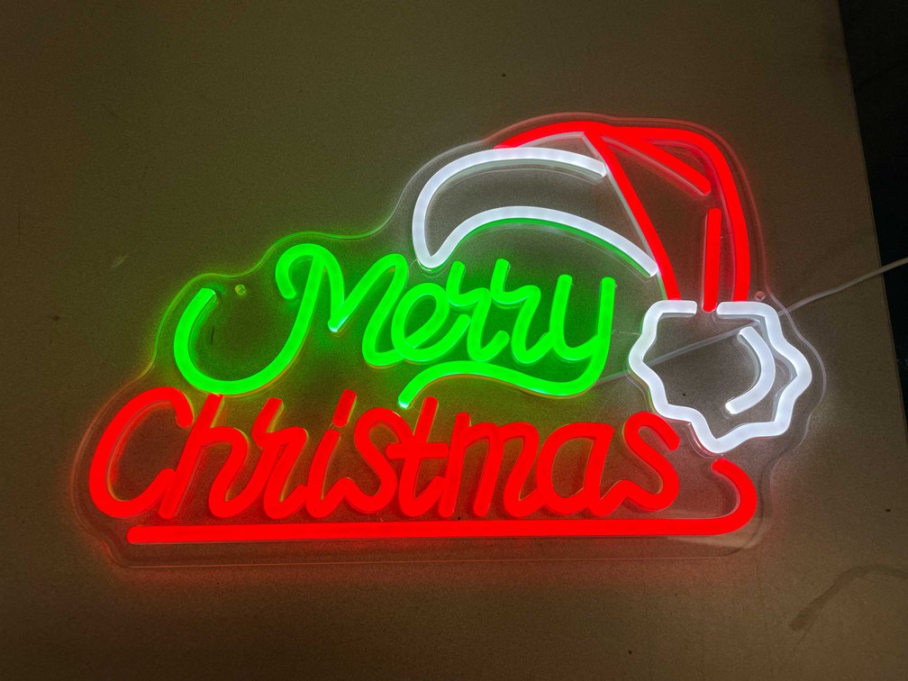 Merry Christmas LED Neon Style Sign (T6)