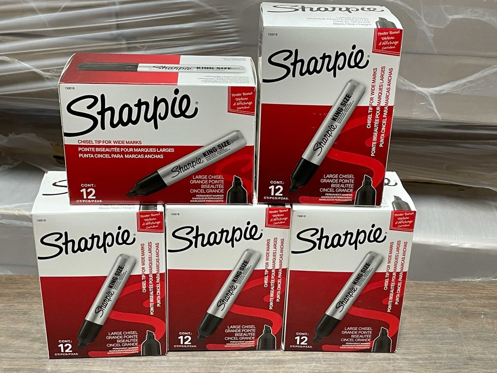 (5) Boxes of King Size Sharpie Markers (CW)