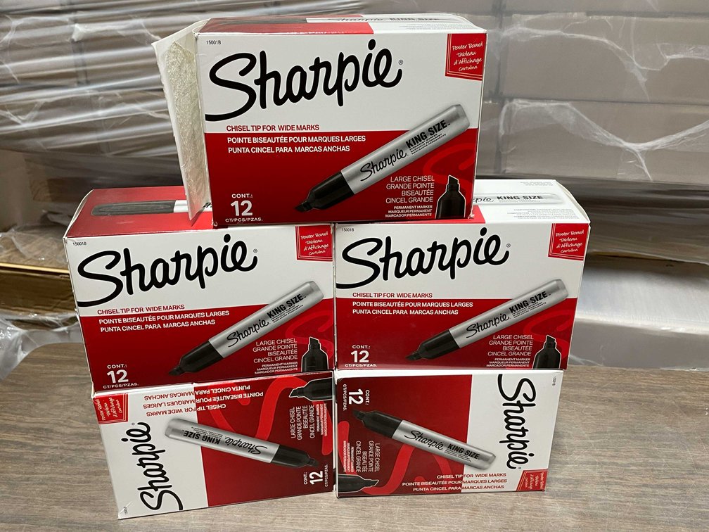 (5) Boxes of King Size Sharpie Markers (CW)