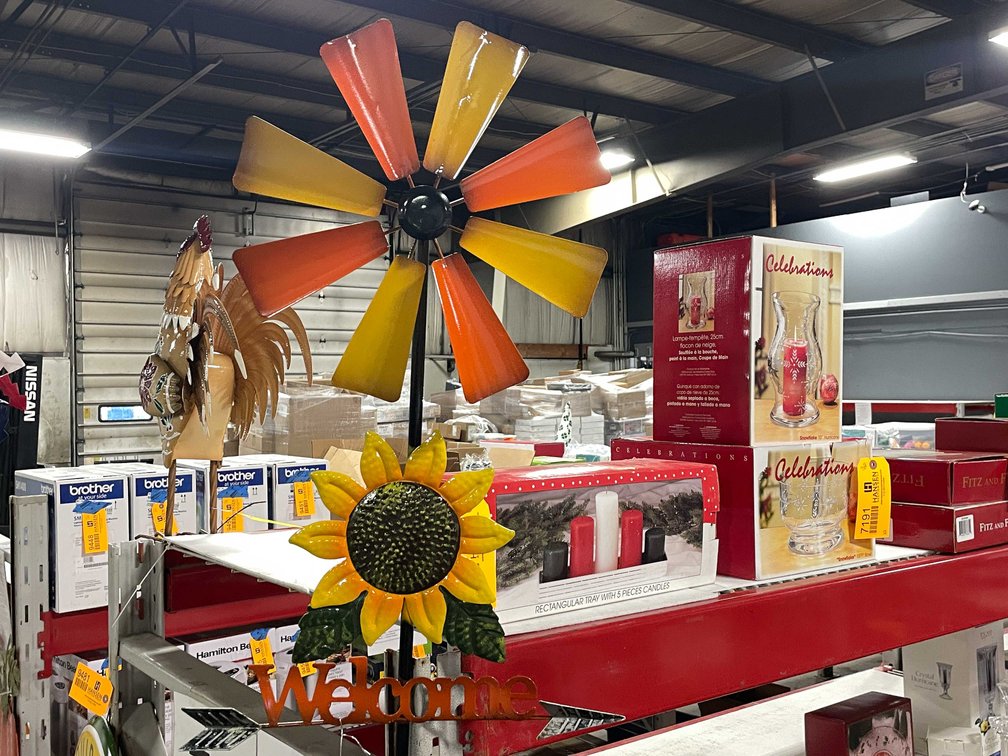 Metal Welcome Spinner with Sunflower (T3)