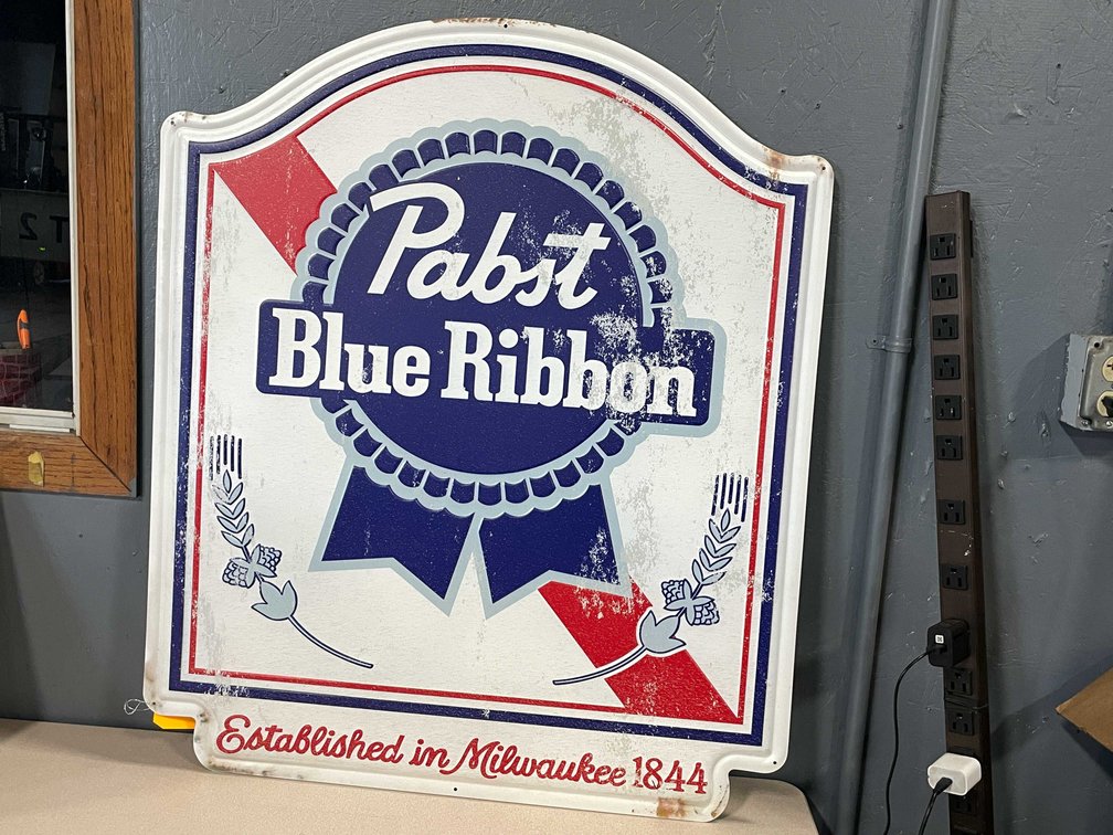 Pabst Metal Sign