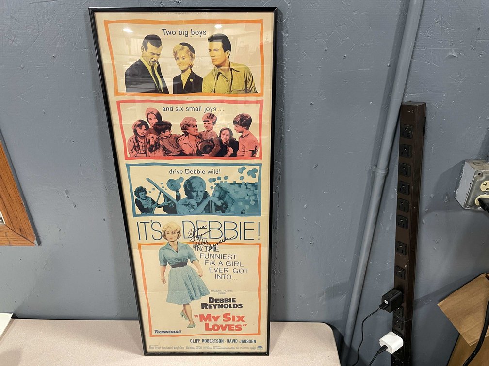 Autographed Debbie Reynolds Poster (T3)