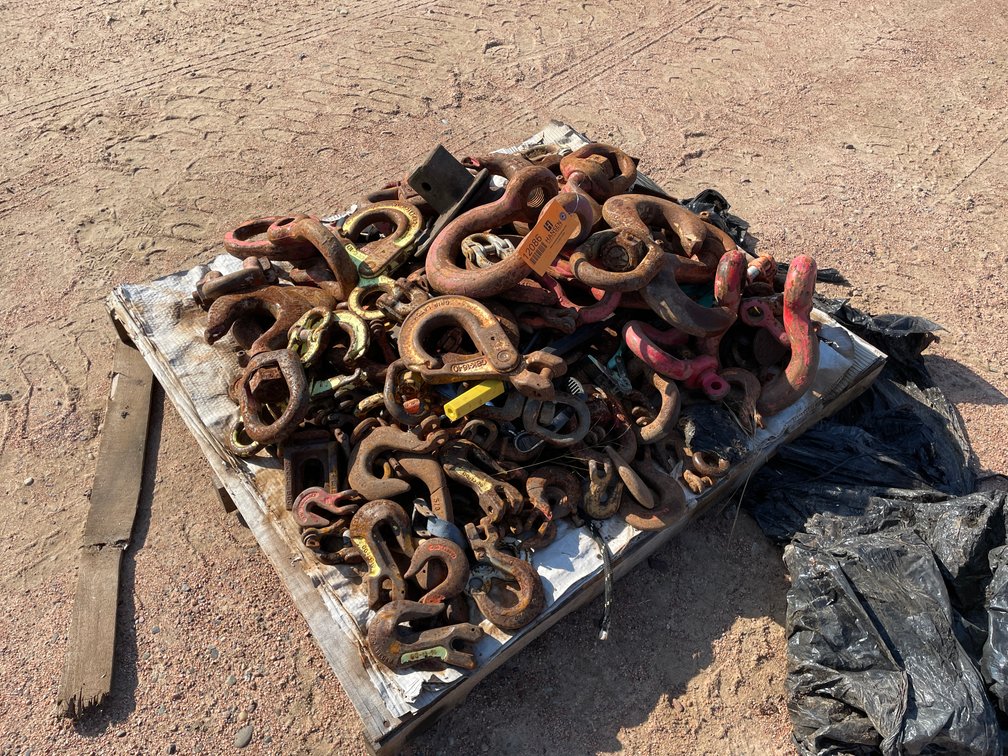 Pallet of Clevices, Hooks, and More