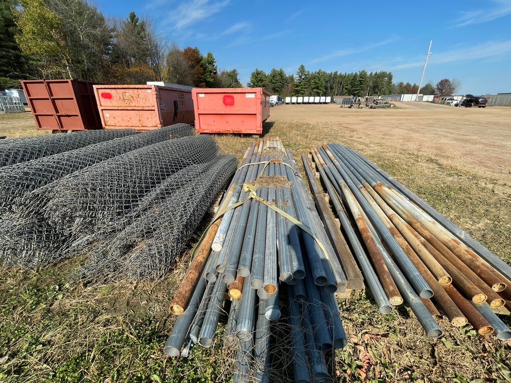 Chain Link Fence with Posts